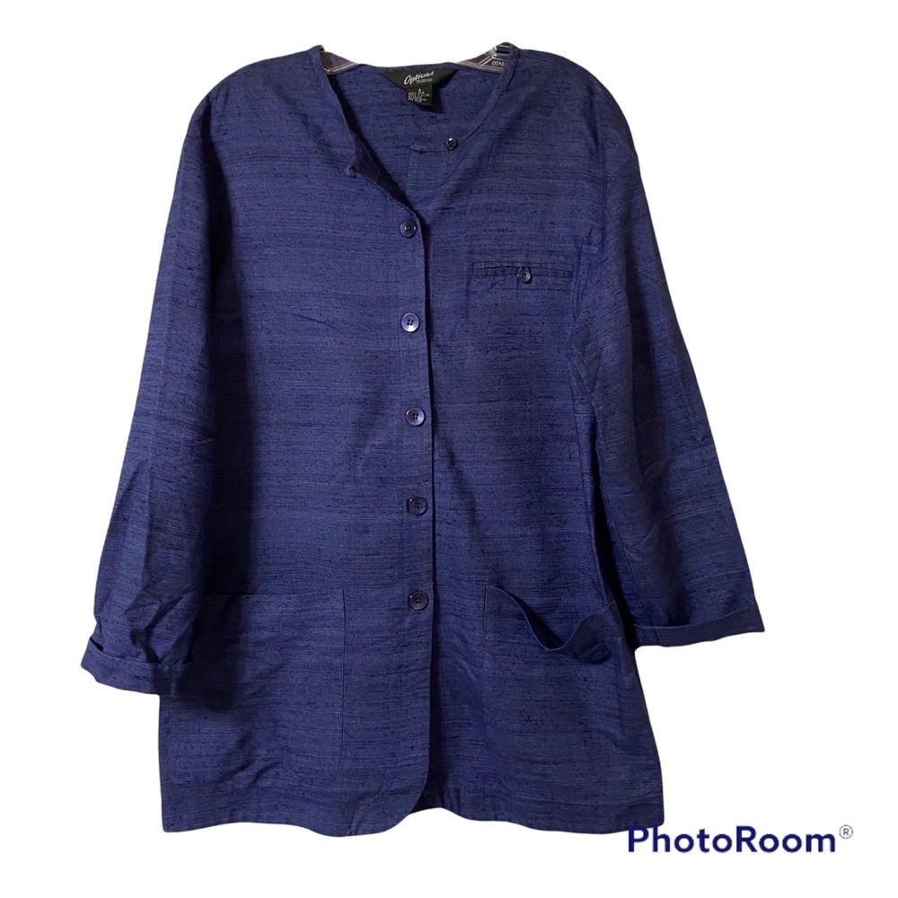 Options Melrose Silk Vintage Smock Blouse Size 8